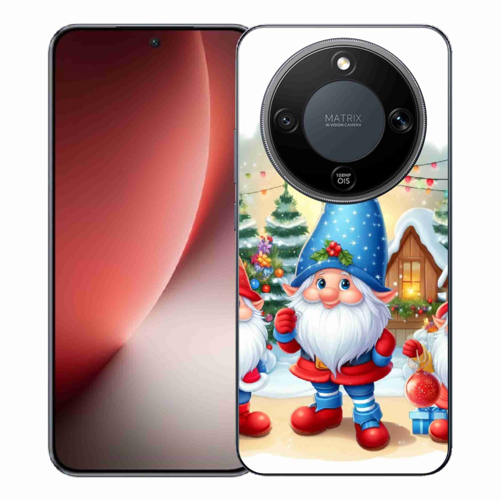 Gél borítás mmCase a Honor Magic 8 Lite 5G számára - Karácsonyi manók