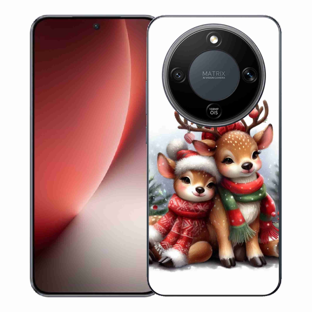 Zselés borítás mmCase a Honor Magic 8 Lite 5G számára - karácsonyi rénszarvas