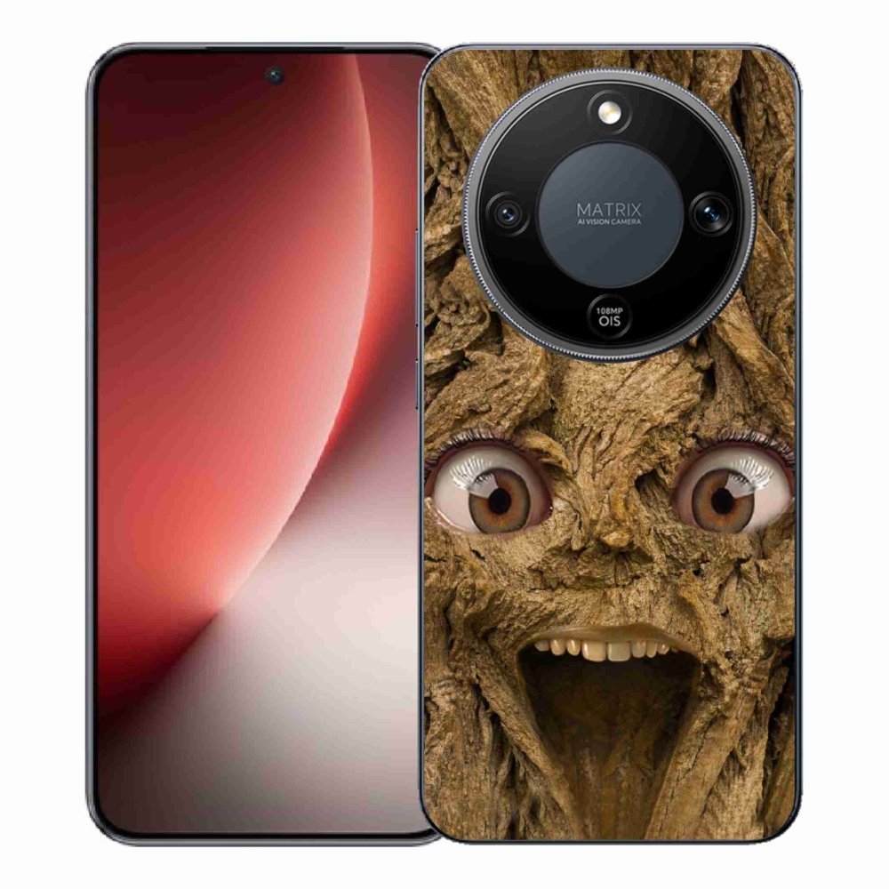 Gél borító mmCase a Honor Magic 8 Lite 5G számára - boldog fa szemekkel