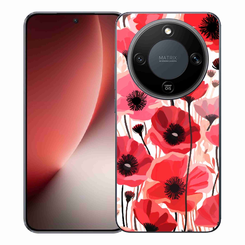 Gél borítás mmCase a Honor Magic 8 Lite 5G készülékhez - mákos 1