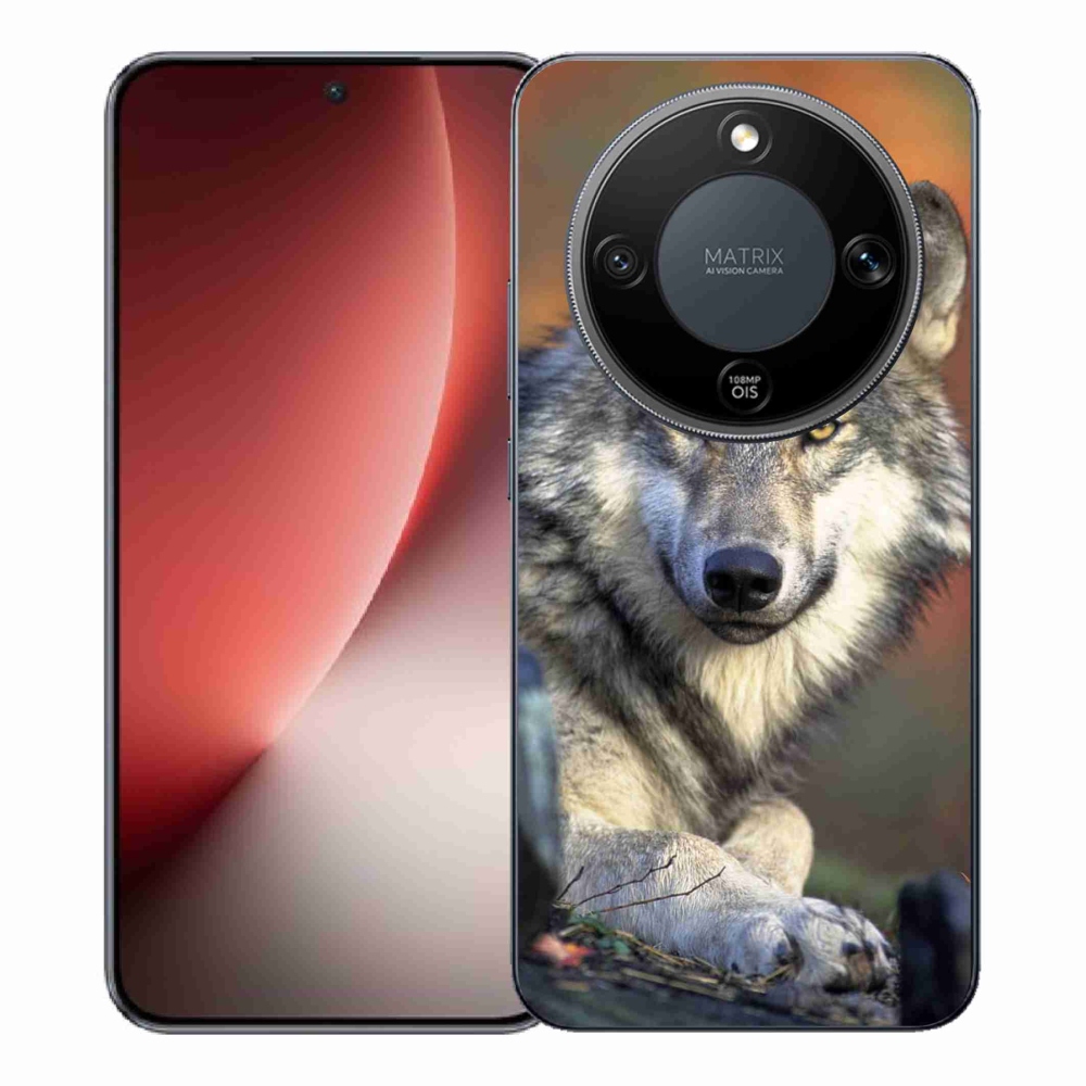 Gél borítás mmCase a Honor Magic 8 Lite 5G számára - farkas