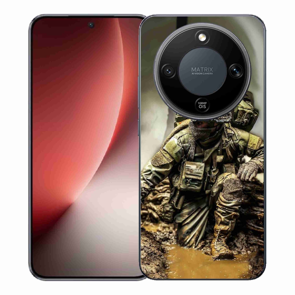 Zselés borítás mmCase a Honor Magic 8 Lite 5G számára - katona