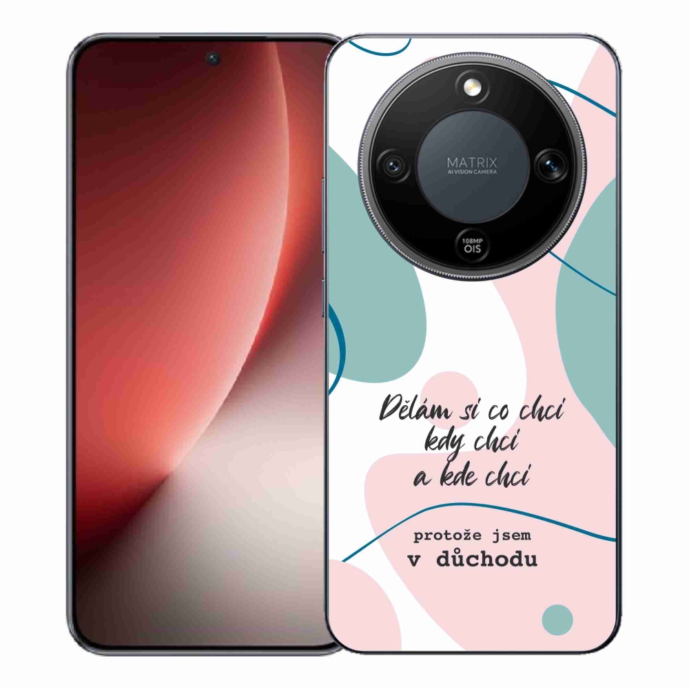 Gél borító mmCase a Honor Magic 8 Lite 5G készülékhez - vicces szöveg 10 fehér háttérrel