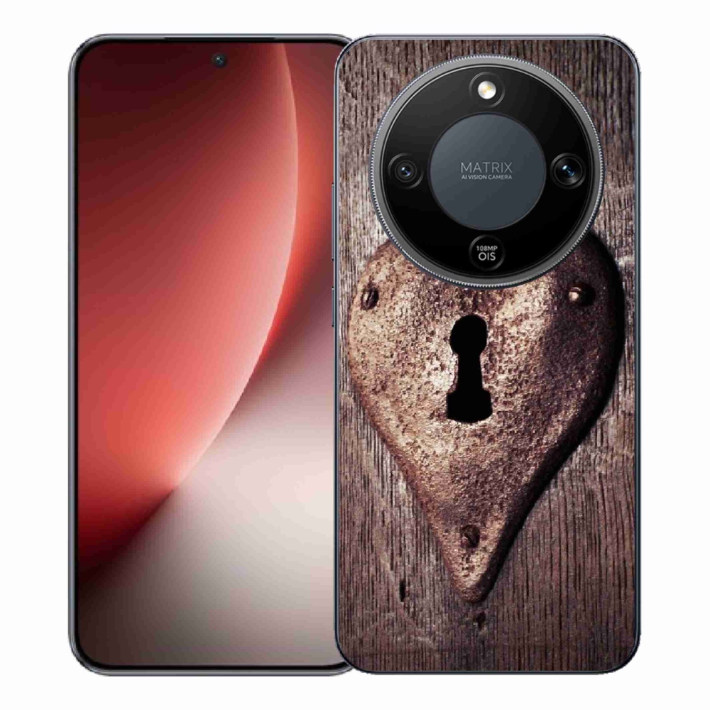 Zselés borítás mmCase a Honor Magic 8 Lite 5G számára - szív alakú zár