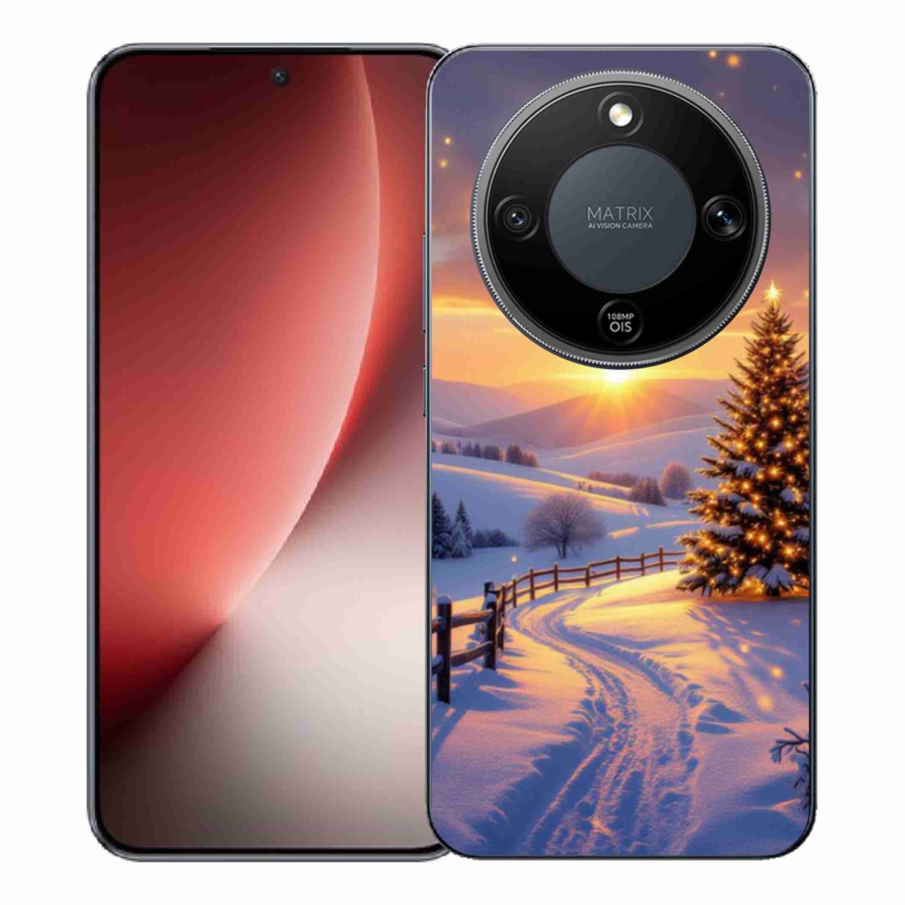 Gél borítás mmCase a Honor Magic 8 Lite 5G számára - téli tájkép