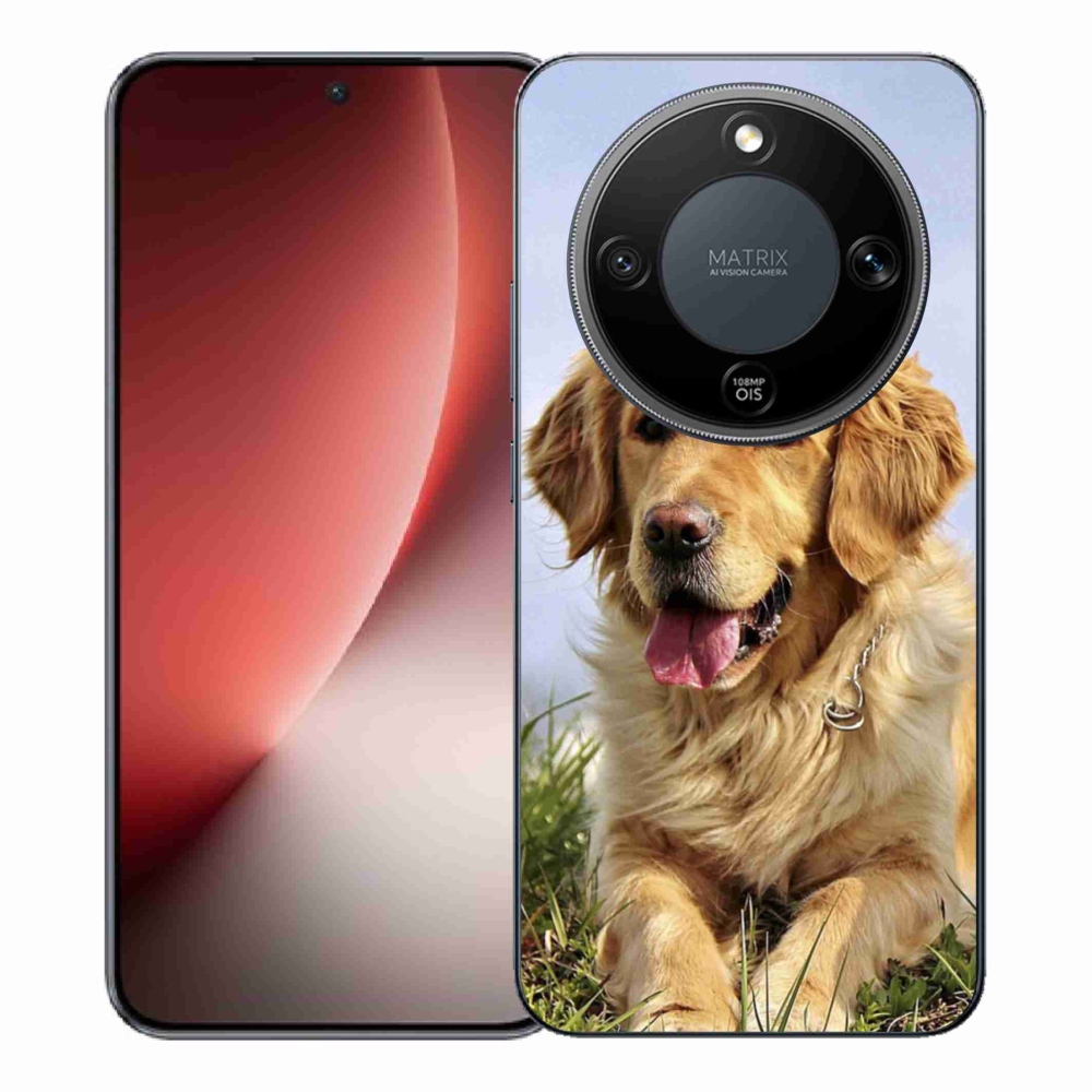 Gél borítás mmCase a Honor Magic 8 Lite 5G számára - arany retriever