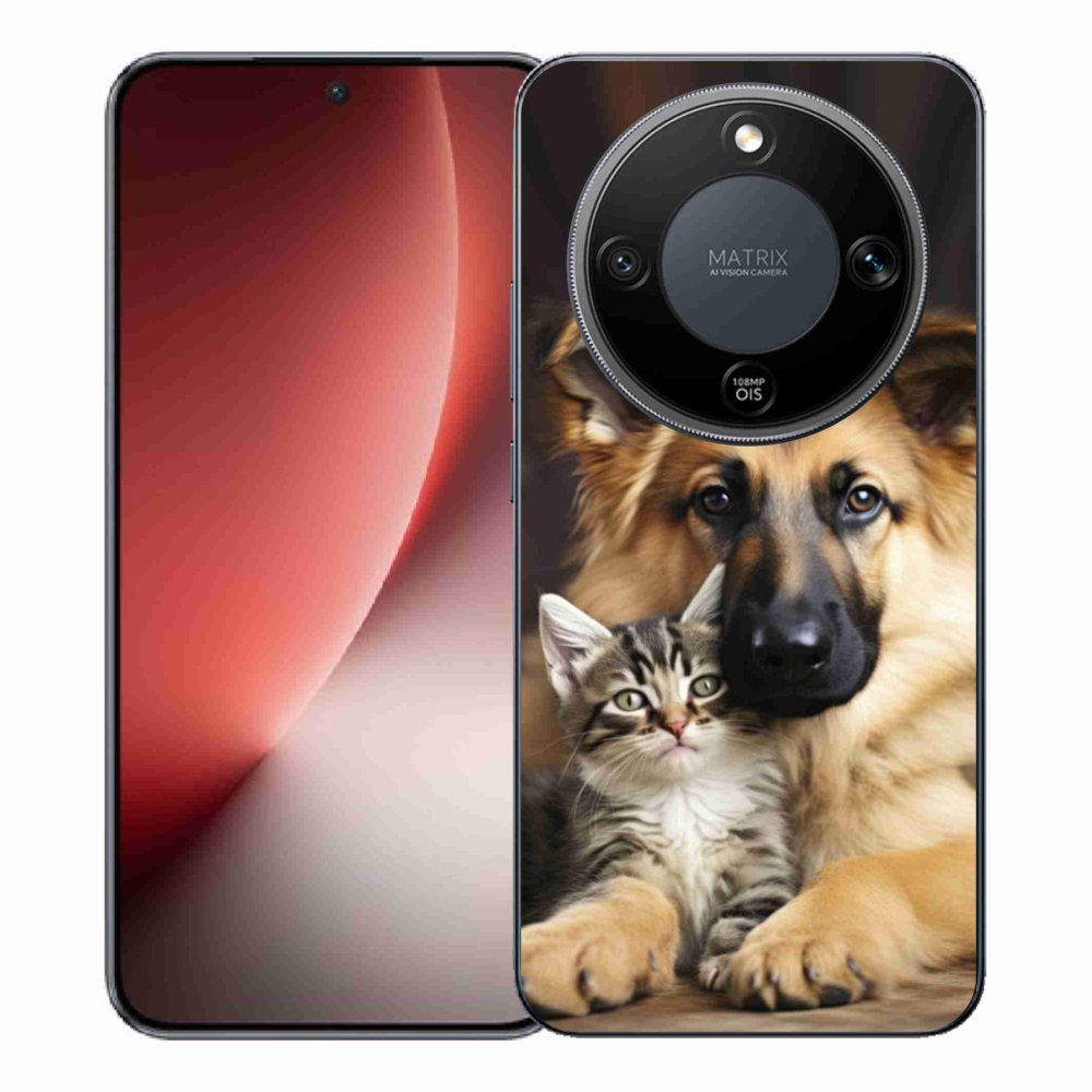 Gél borítás mmCase a Honor Magic 8 Lite 5G számára - állatbarátság