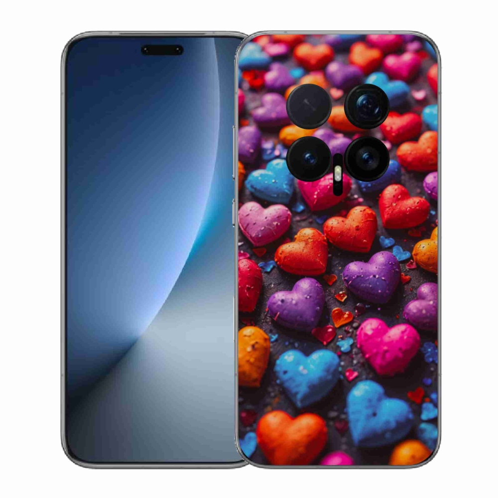 Zselés borítás mmCase a Honor Magic 8 Pro készülékhez - színes szív