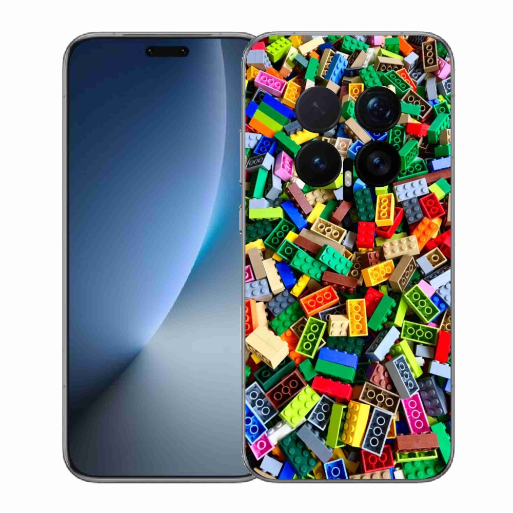 Zselés borítás mmCase a Honor Magic 8 Pro számára - színes építőkockák