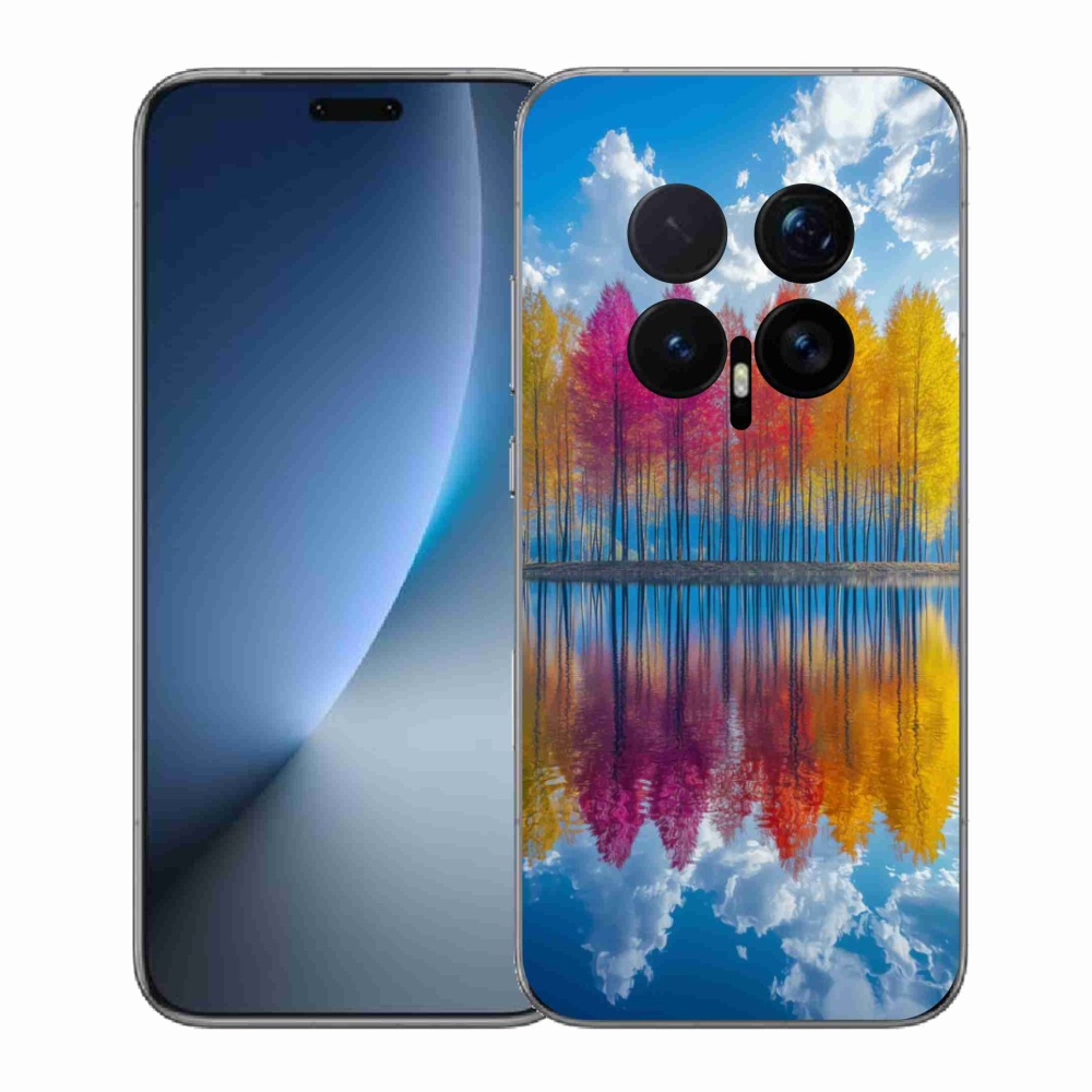 Gél borítás mmCase a Honor Magic 8 Pro számára - színes fák