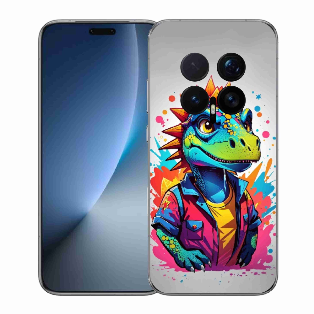 Zselés borítás mmCase a Honor Magic 8 Pro-hoz - színes dinoszaurusz