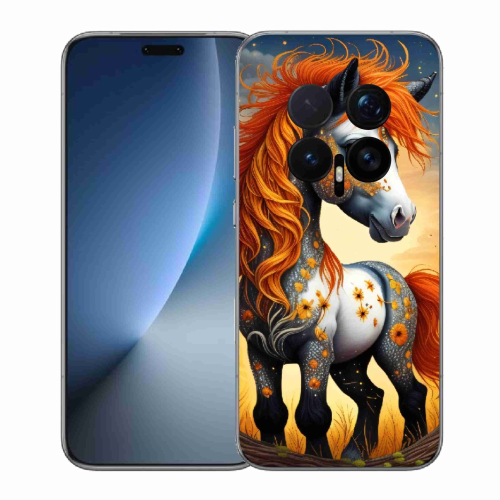 Zselés borítás mmCase a Honor Magic 8 Pro számára - színes póni