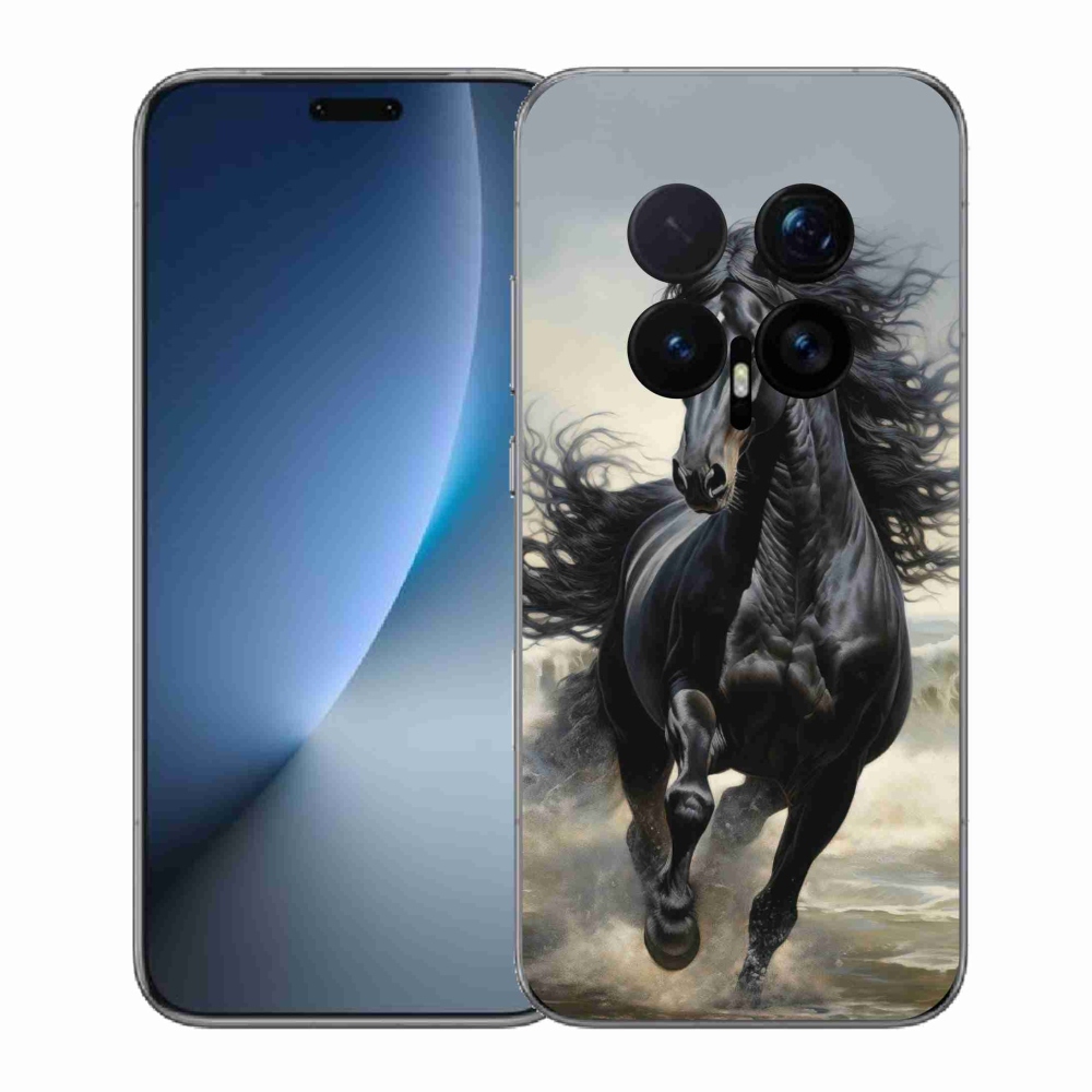mmCase gélhuzat az Honor Magic 8 Pro-hoz – futó fekete ló