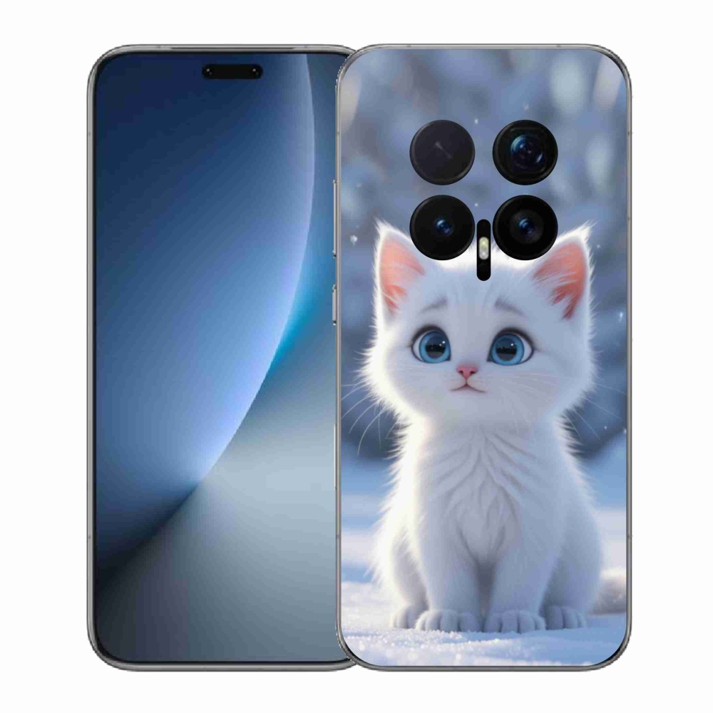 mmCase gél tok az Honor Magic 8 Pro-hoz – fehér cica 3
