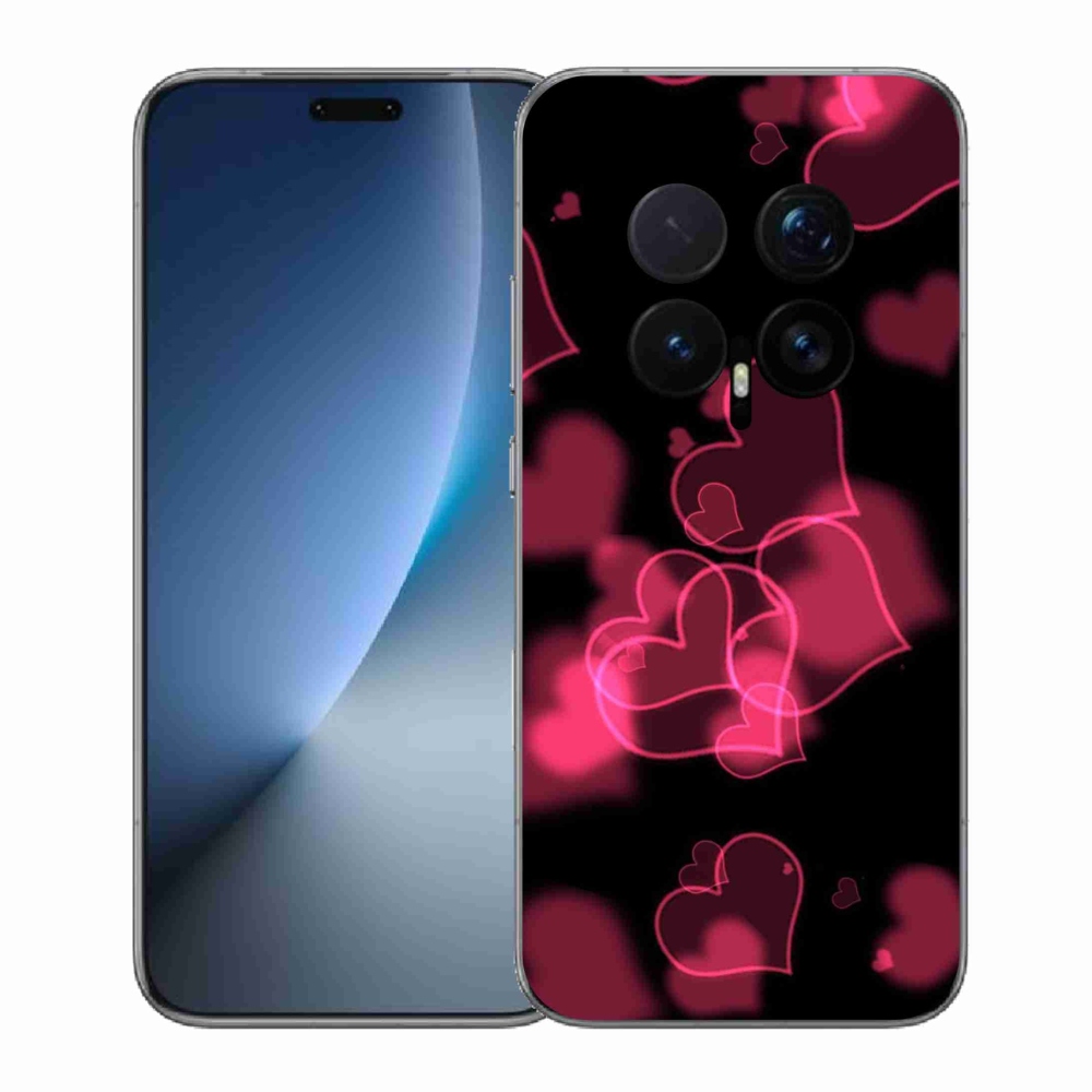Zselés borítás mmCase a Honor Magic 8 Pro-hoz - piros szívek