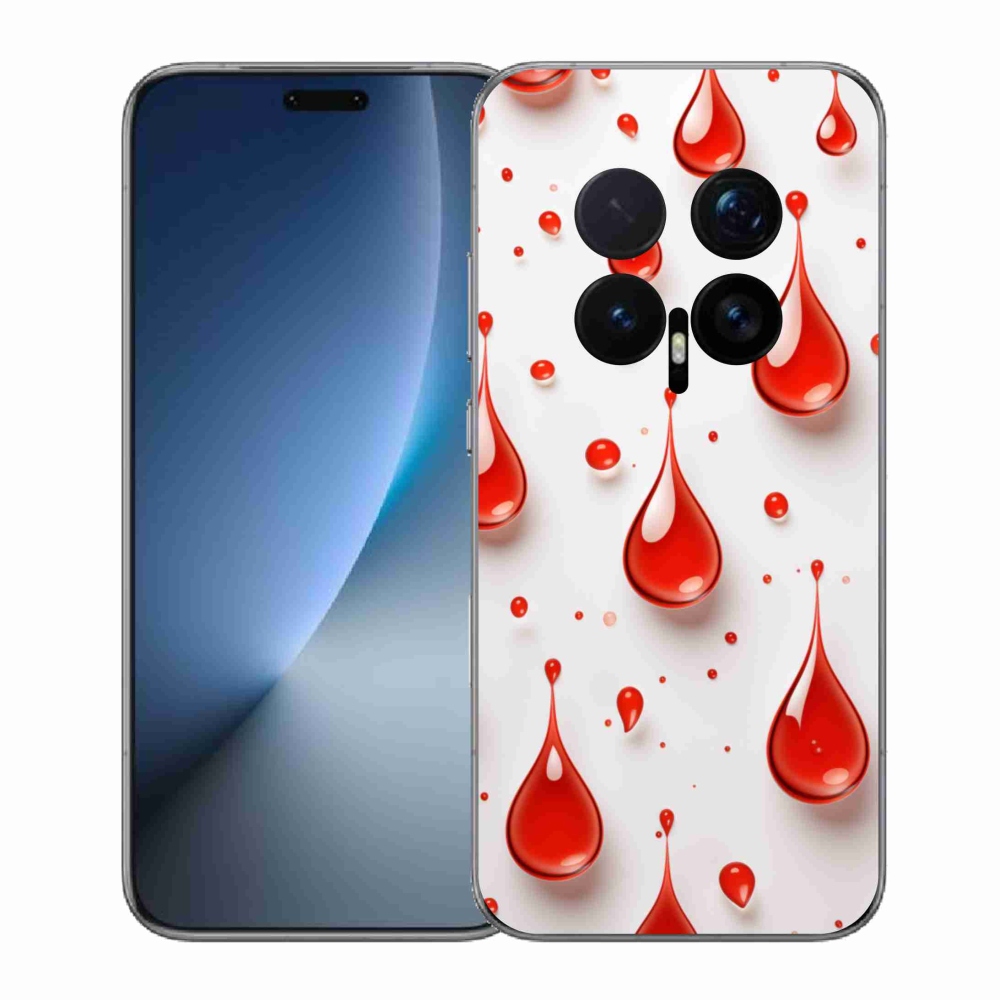 Zselés borítás mmCase a Honor Magic 8 Pro-hoz - piros cseppek