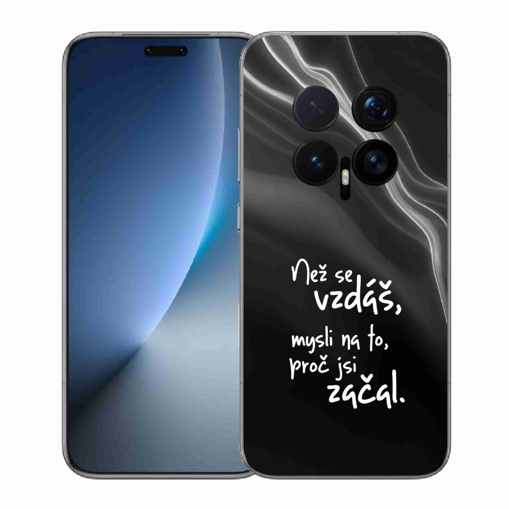 Gél borítás mmCase a Honor Magic 8 Pro készülékhez - Idézet 2 fekete háttér
