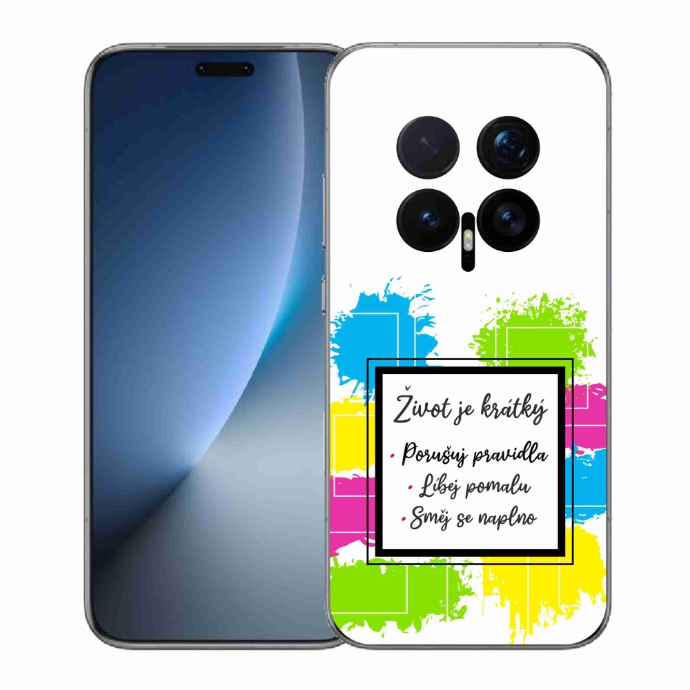 Gél borítás mmCase a Honor Magic 8 Pro készülékhez - Idézet 5 fehér háttér