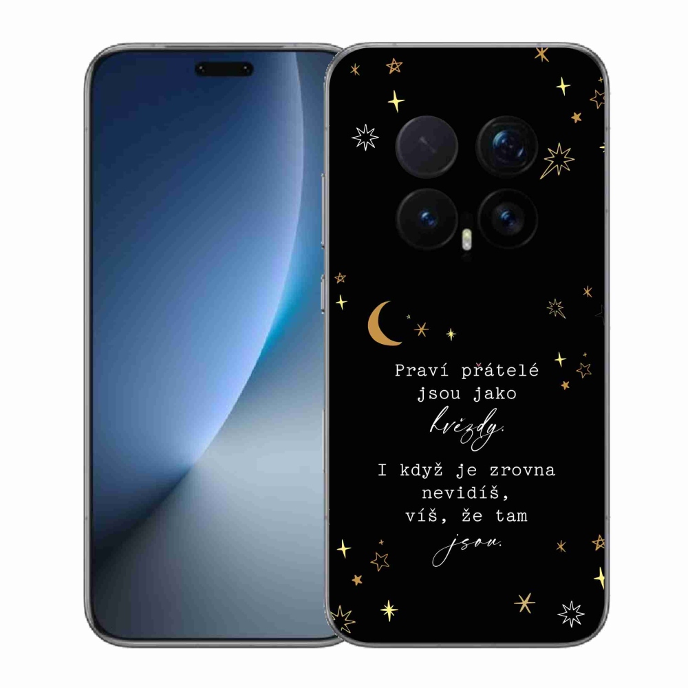 Gél borítás mmCase a Honor Magic 8 Pro készülékhez - Idézet 6 fekete háttér