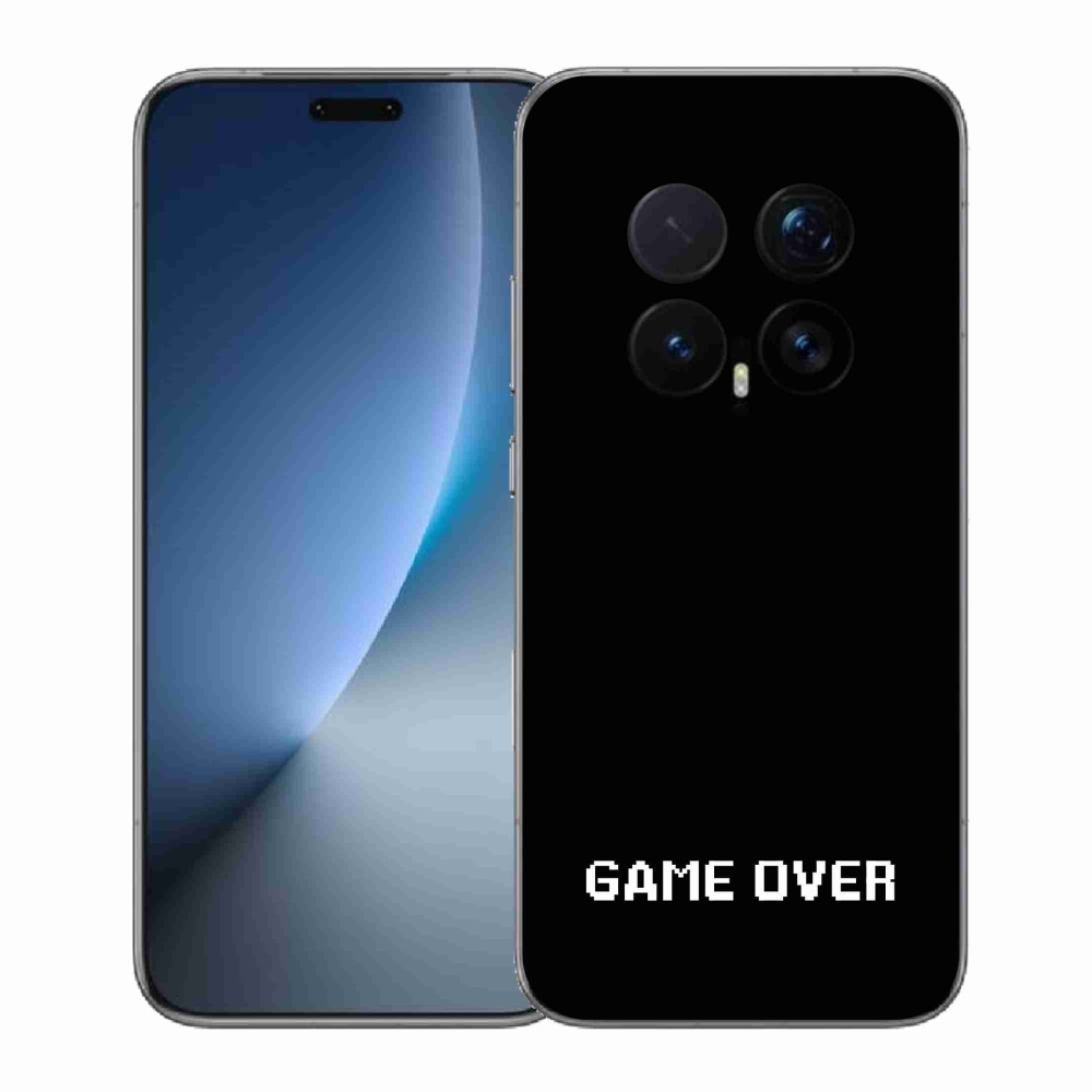 Gél borító mmCase a Honor Magic 8 Pro számára - játék fekete háttérrel