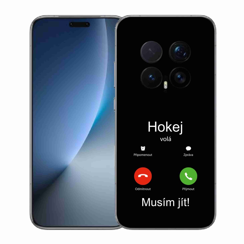 Gél borítás mmCase a Honor Magic 8 Pro - hoki hívások fekete háttérrel