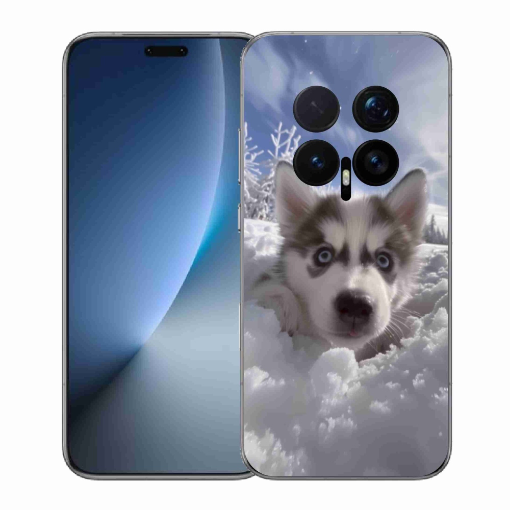 Zselés borítás mmCase a Honor Magic 8 Pro-hoz - husky a hóban