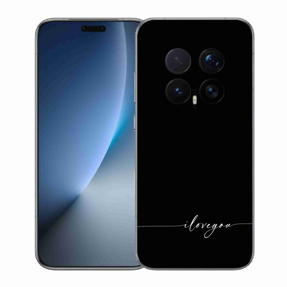 Gél borító mmCase a Honor Magic 8 Pro-hoz - Szeretlek fekete háttérrel