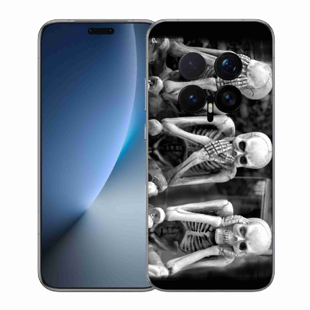 Zselés borítás mmCase a Honor Magic 8 Pro-hoz - csontvázak