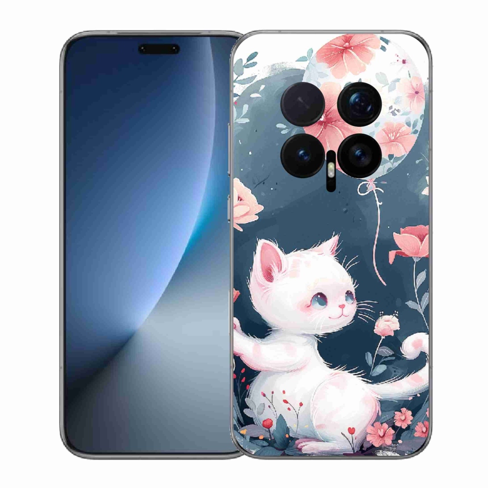 Gél borítás mmCase a Honor Magic 8 Pro-hoz - cica lufival