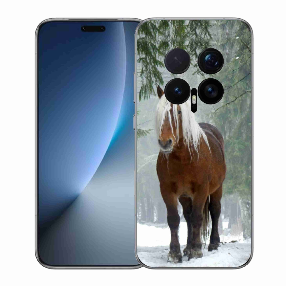 Zselés borítás mmCase a Honor Magic 8 Pro számára - ló az erdőben