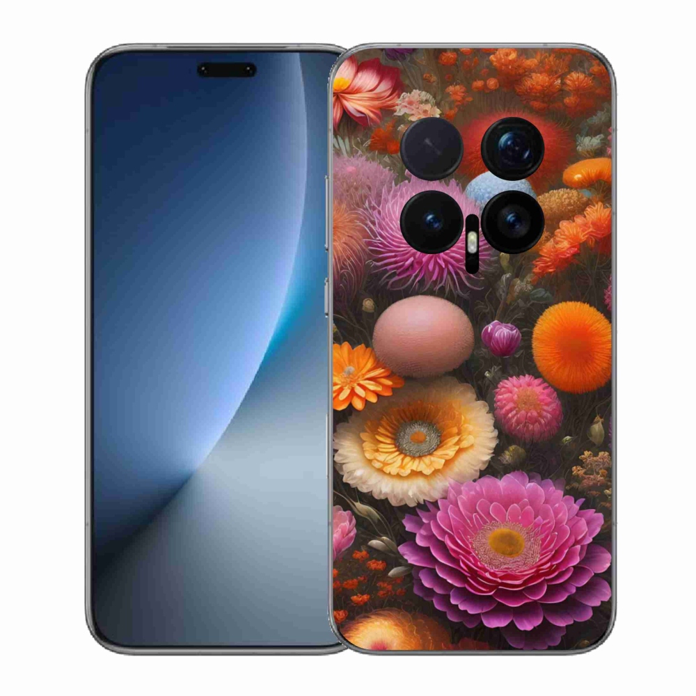 Gél borítás mmCase a Honor Magic 8 Pro számára - virágos kompozíció