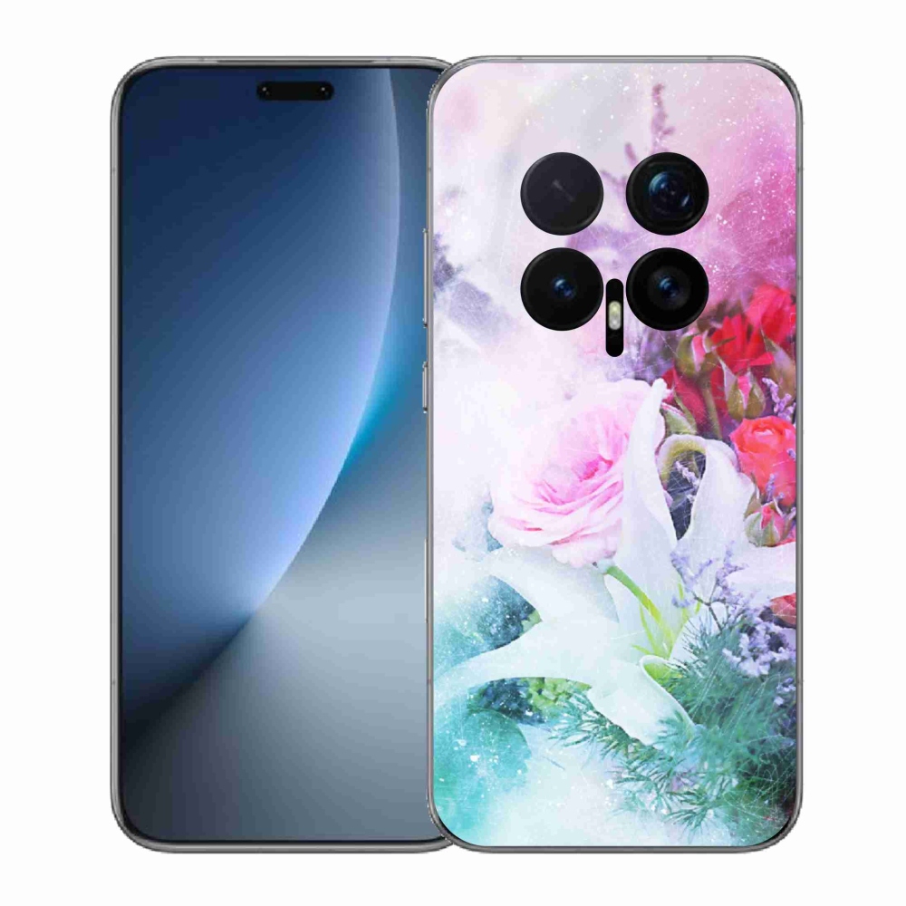Zselés borítás mmCase a Honor Magic 8 Pro számára - virágok 4