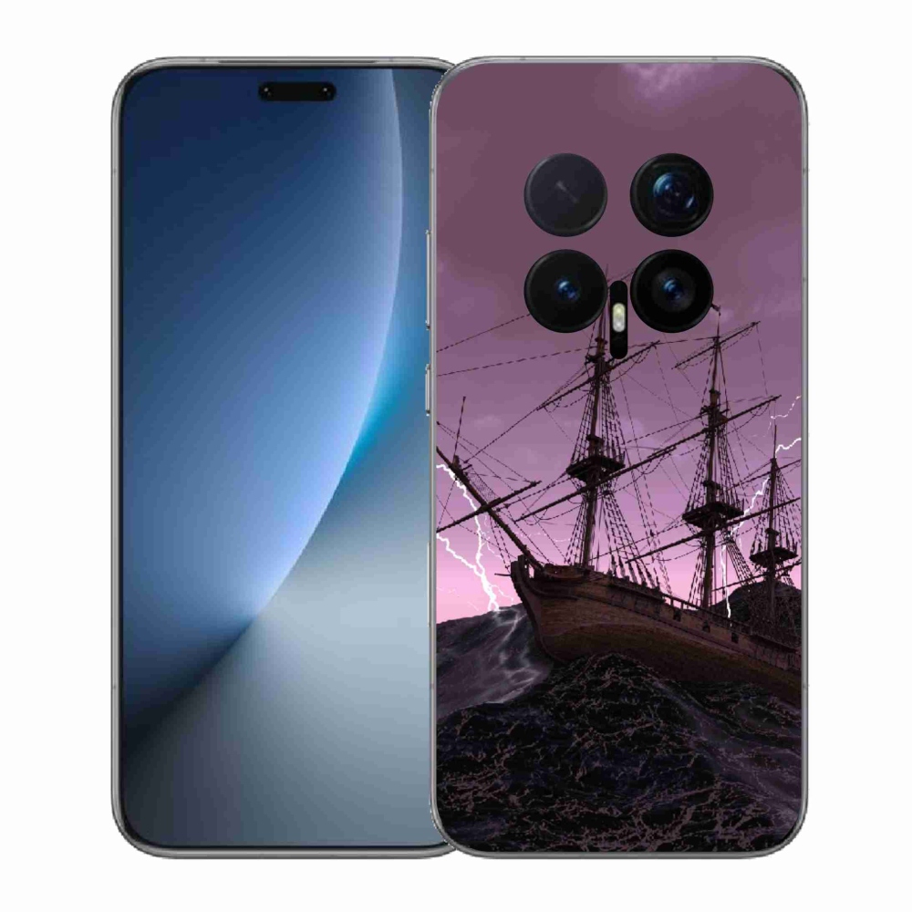 Zselés borítás mmCase a Honor Magic 8 Pro-hoz - hajó a viharban