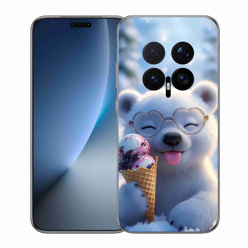 mmCase gél tok az Honor Magic 8 Pro-hoz – jégkrémet evő mackó