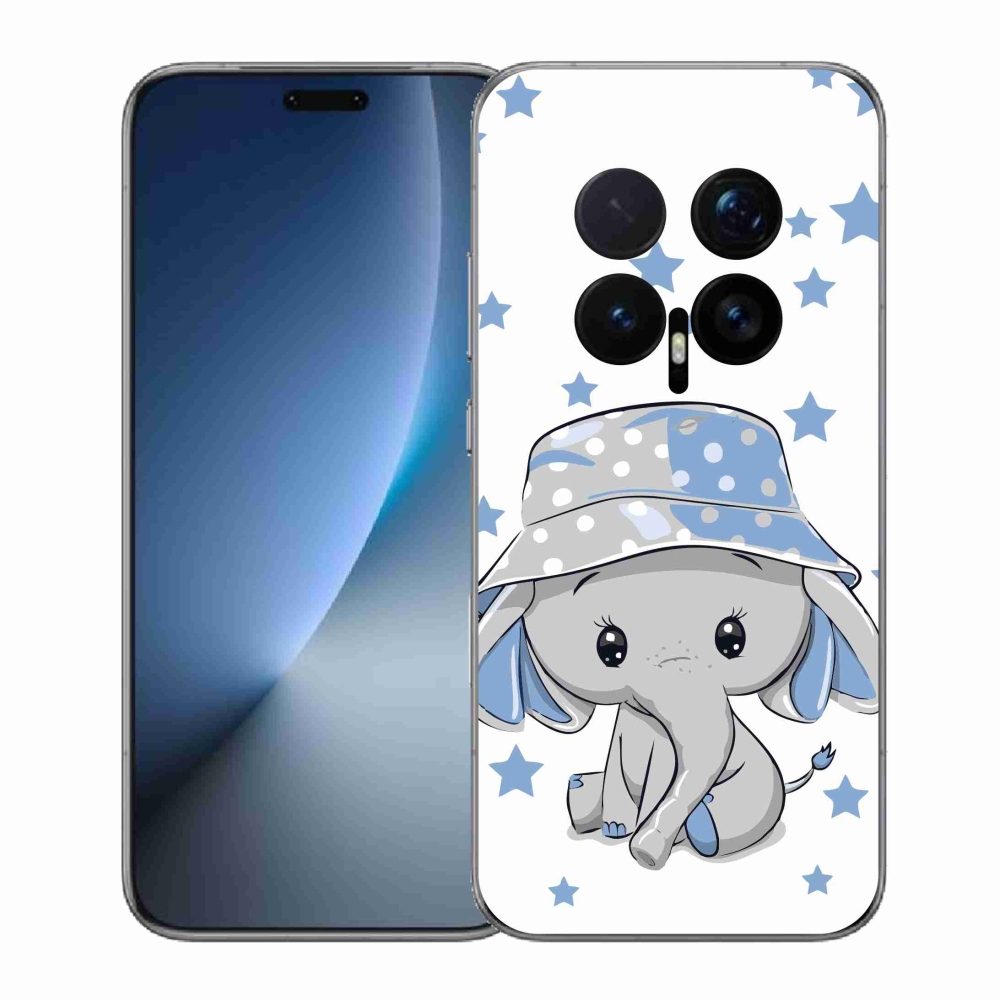 Zselés borítás mmCase a Honor Magic 8 Pro-hoz - kék elefánt