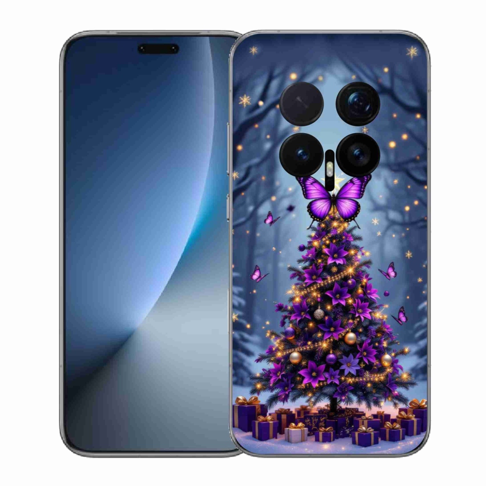 mmCase gél tok az Honor Magic 8 Pro-hoz – pillangós karácsonyfa