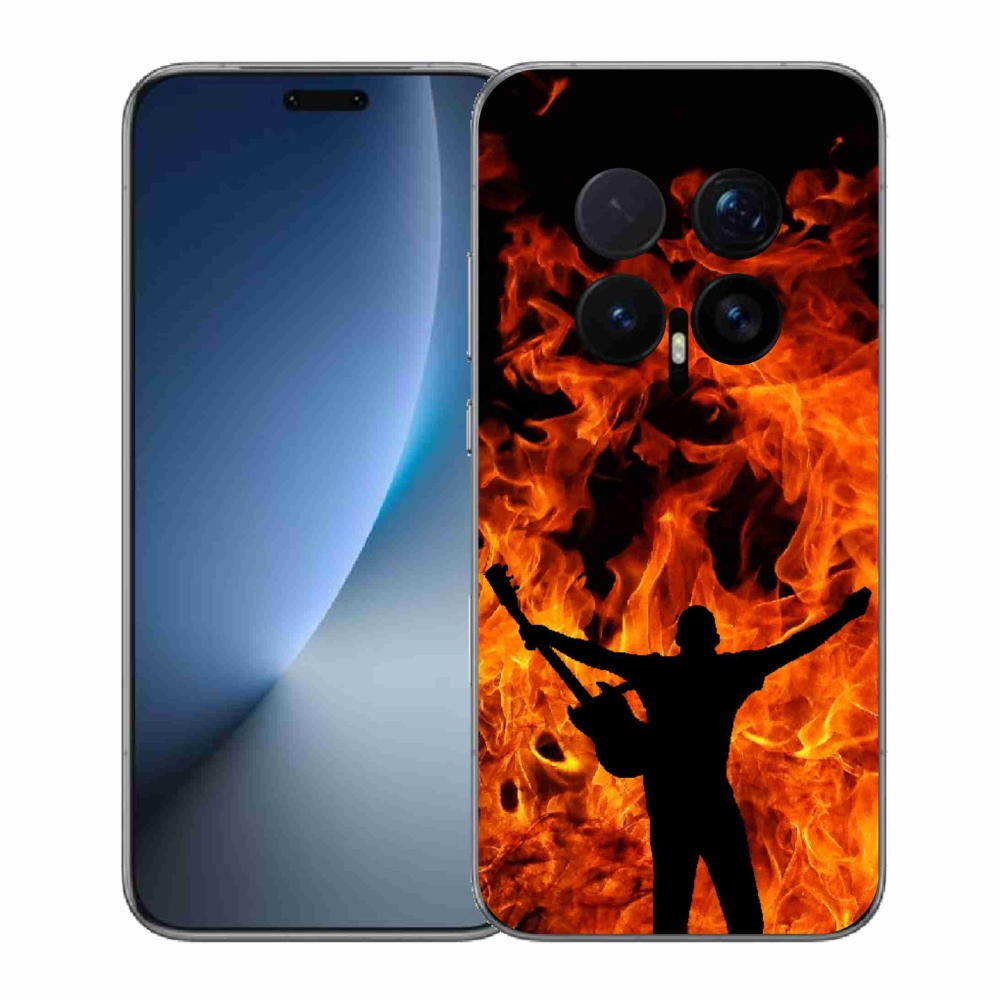 Gél borítás mmCase a Honor Magic 8 Pro számára - zenész és tűz