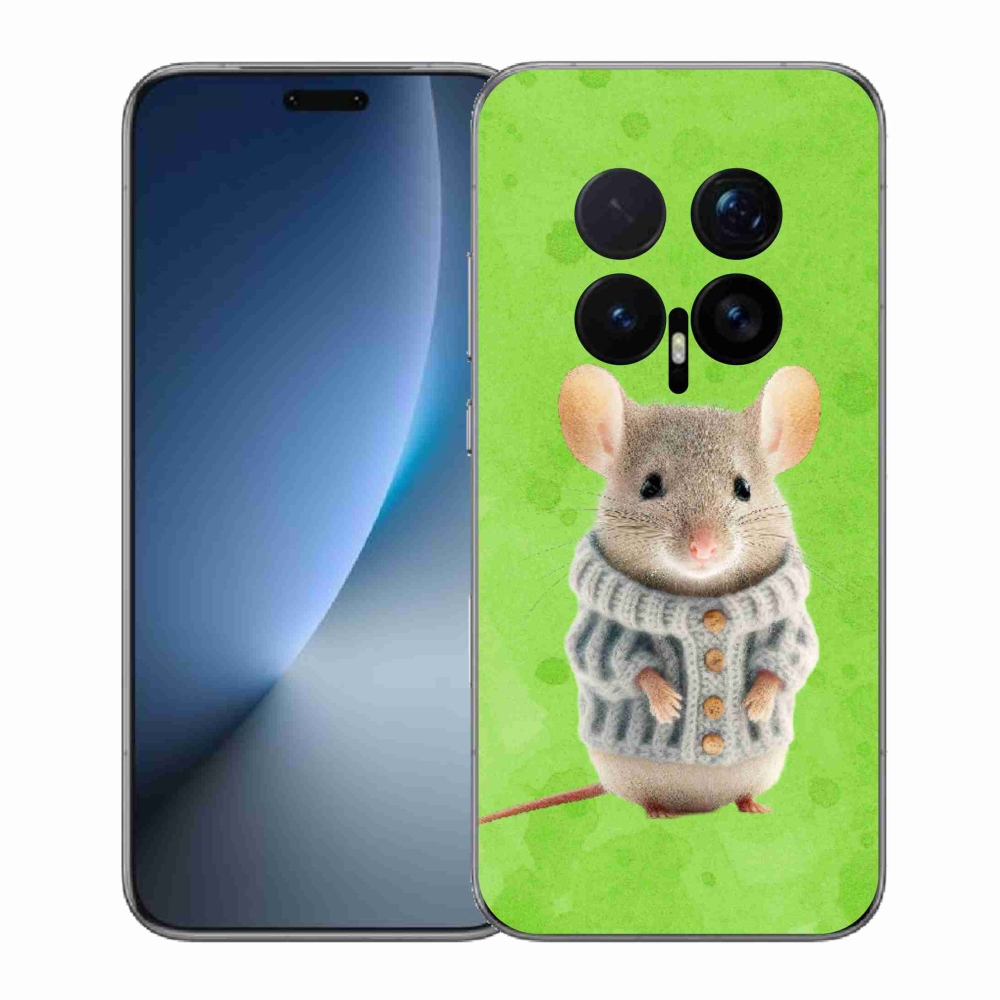 Gél borítás mmCase a Honor Magic 8 Pro készülékhez - egér pulóverben