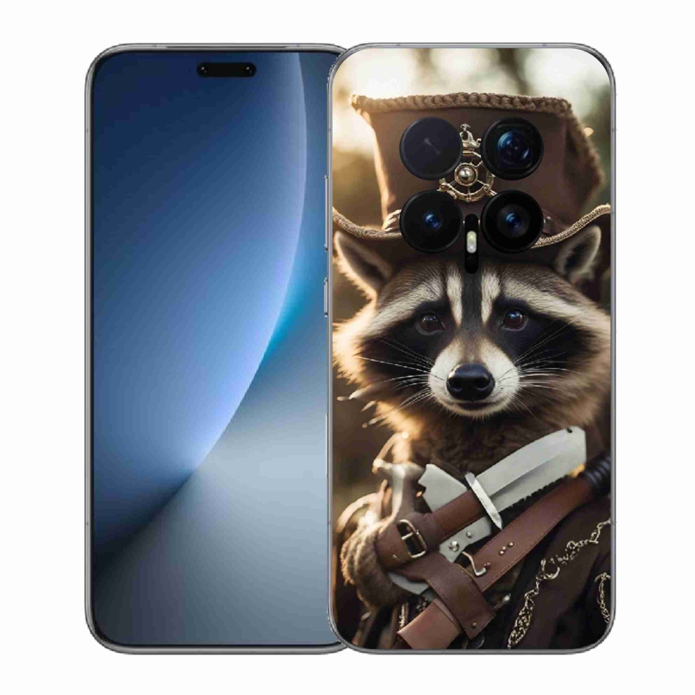 Zselés borítás mmCase a Honor Magic 8 Pro számára - mosómedve egyenruhában