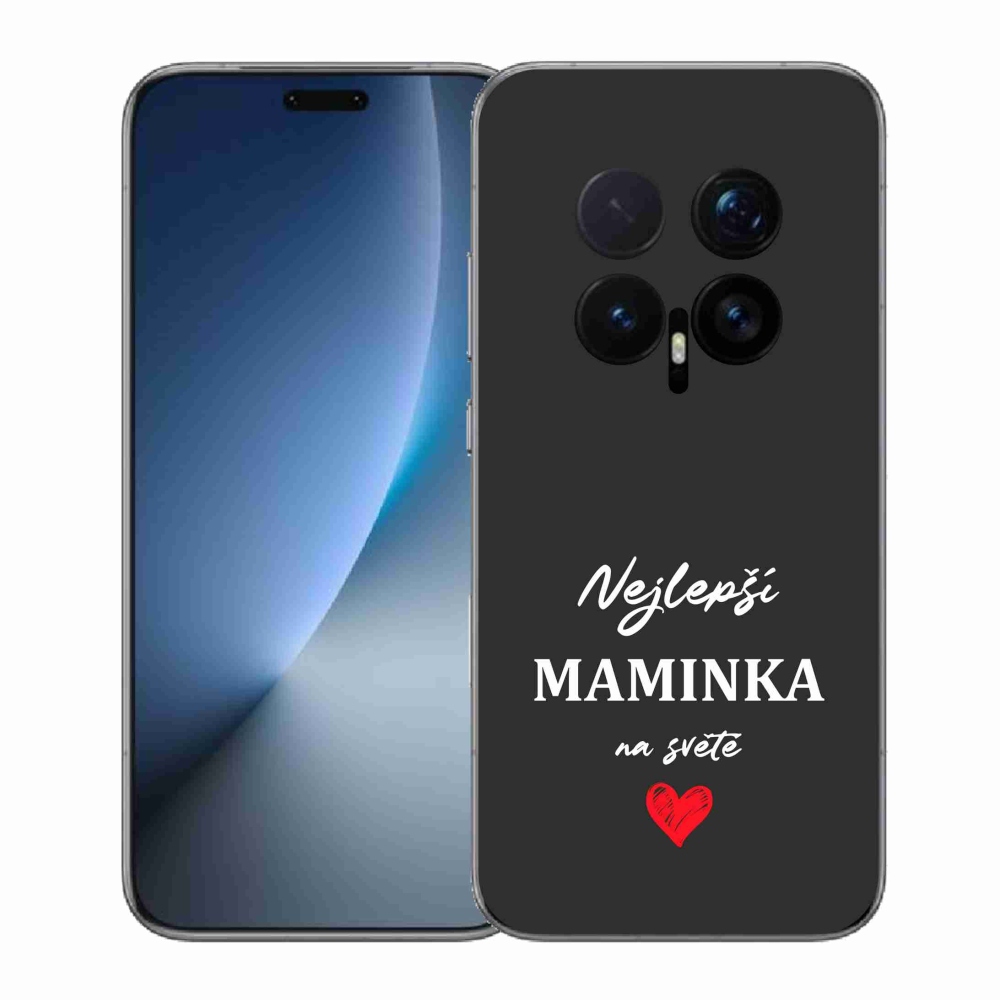 Gél borítás mmCase a Honor Magic 8 Pro számára - Best Mom 1 fekete háttér