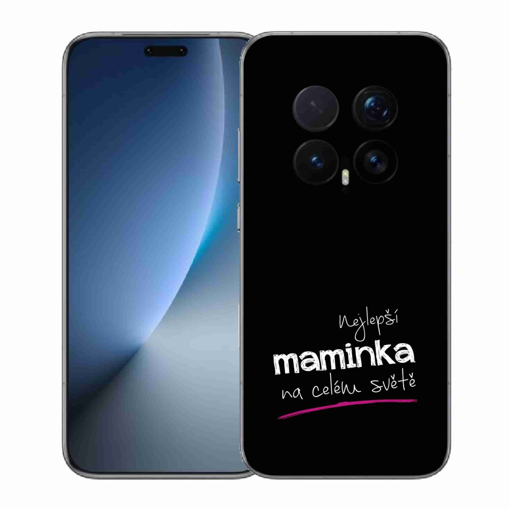 Gél borítás mmCase a Honor Magic 8 Pro készülékre - Legjobb anya 4 fekete háttér