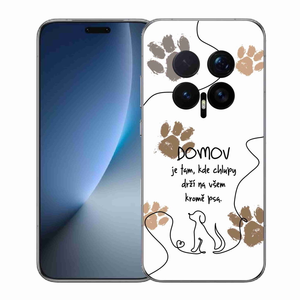 Gél borító mmCase a Honor Magic 8 Pro készülékhez - kutya motívum fehér háttérrel