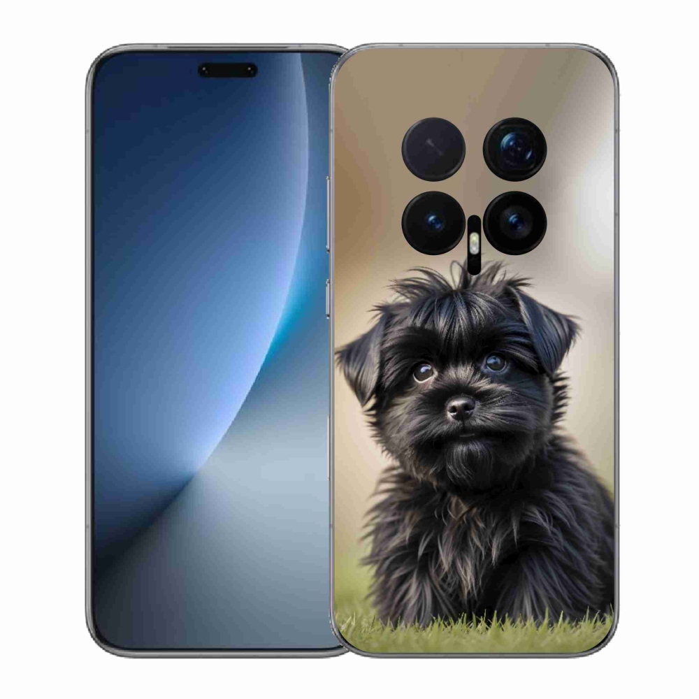 mmCase gél tok az Honor Magic 8 Pro-hoz – aranyos fekete kutyus