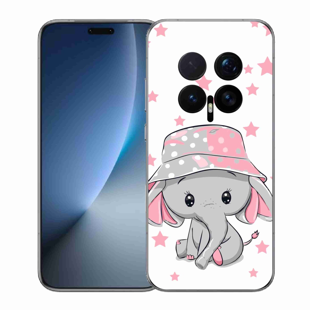 Gél borítás mmCase a Honor Magic 8 Pro-hoz - rózsaszín elefánt