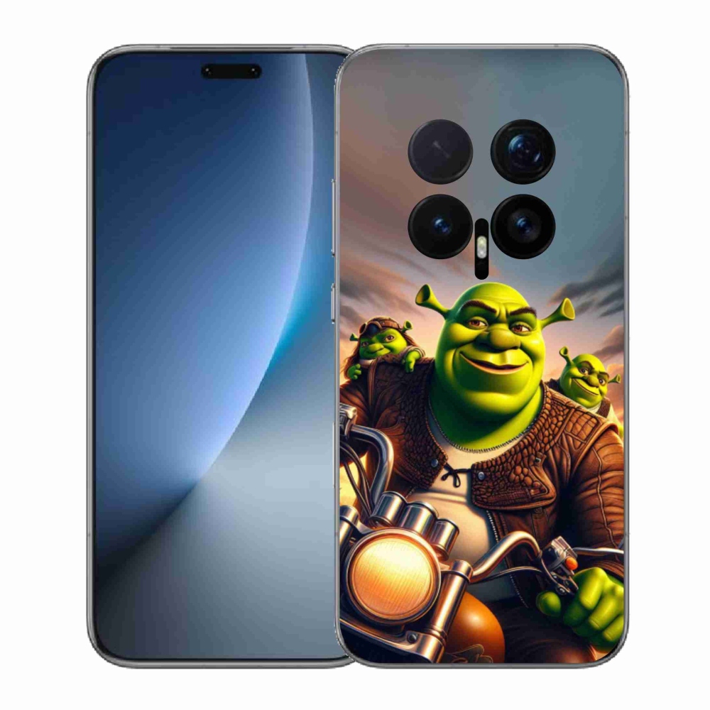 Zselés borítás mmCase a Honor Magic 8 Pro-hoz - Shrek egy motorkerékpáron