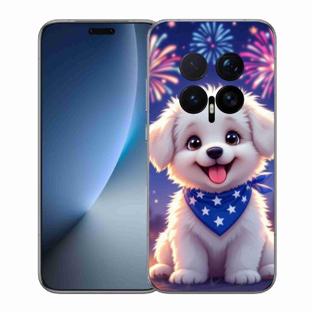 Gél borítás mmCase a Honor Magic 8 Pro számára - ünnepi kölyökkutyakölyök