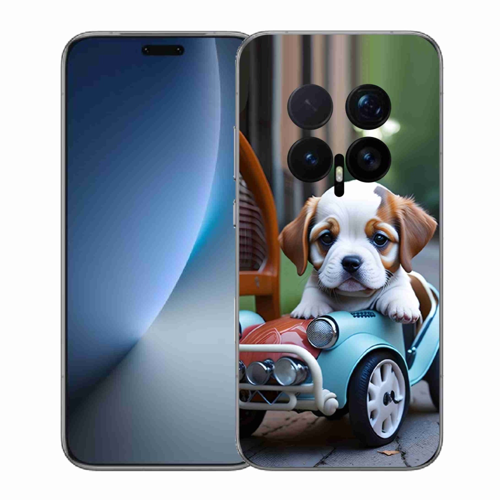 mmCase géltok az Honor Magic 8 Pro-hoz – kiskutya retro autóban
