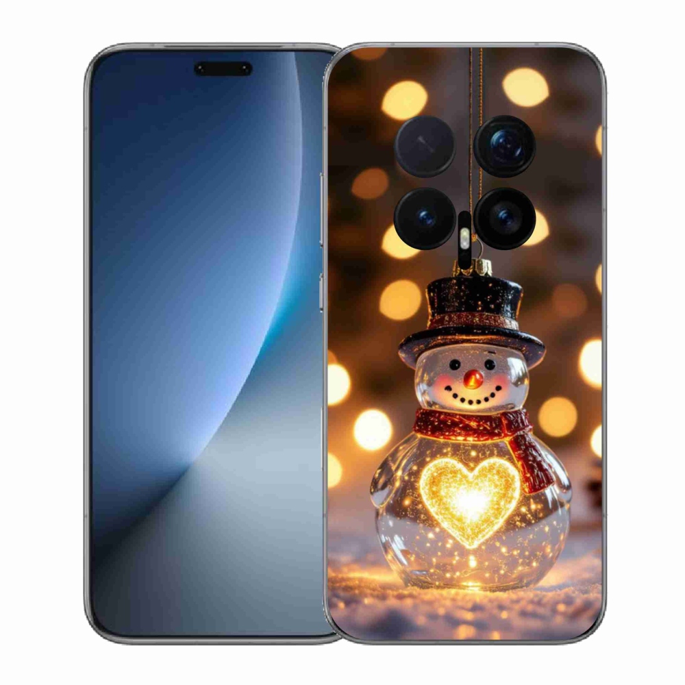 mmCase gél tok az Honor Magic 8 Pro-hoz – világító karácsonyi hóember