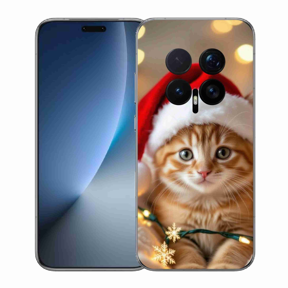 Gél borítás mmCase a Honor Magic 8 Pro-hoz - Karácsonyi cica