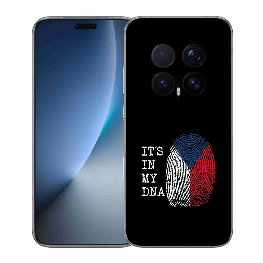 Gél borító mmCase a Honor Magic 8 Pro - zászlós ujjlenyomat fekete háttérrel